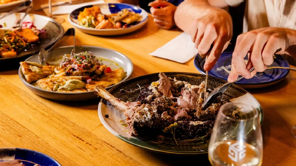Slow-Cooked Lamb at Urban Greek Restaurant Hobart