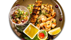 mixed seafood plate